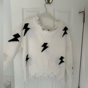 Womens Distressed Sweater
